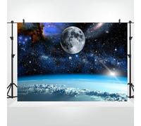 Bovlleetd 10x6.5ft Space Galaxy Nebula Backdrop Vinyl Starry Night Sky Galaxy Universe Photography Background Dreamy Stars Outer Space Wallpaper for Baby Shower Kids Party Banner Photo Booth Props