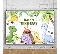 Bovlleetd 10x8ft Cute Dinosaur Backdrop Happy Birthday Cartoon Colorful Dinosaurs Photography Background Baby Shower Birthday Party Decoration Banner for Cake Table Banner