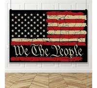Bovlleetd 2.2x1.5m American Flag Backdrop,US Flag Photography Background-Red vinyl Black Cracked American Flag Seamless Vinyl Photo Studio Props for National Day, Independence Day