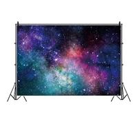 Bovlleetd 5x4ft Nebula Universe Backdrop Outer Space Starry Sky Cosmic Dreamy Galaxies Photo Background Milky Way Stars Kid Adult Birthday Party Events Decoration Photo Studio Prop Vinyl