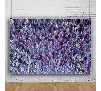 Bovlleetd 5x4ft Purple Flower Photography Background Flower Wall Background Wedding Ceremony Romantic Decoration Banner Wisteria Flowers Background for Boudoir Decor Home Decoration