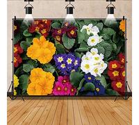 Bovlleetd 7x5ft 3D Colorful Flower Backdrop White Purple Yellow Red Flower Photography Background Spring Natural Scenery Photography Backdrop Studio Photo Booth Prop