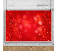Bovlleetd 7x5ft Red Photography Background New Year Backdrop Light and Shadow Gold Glitter Background New Year Decoration Banner Christmas Theme Photography Backdrop