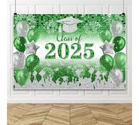 Bovlleetd Fairyland Green Prom Backdrop for the Graduate Graduation Decorations 2025 for Prom Night Party 7x5ft Vinyl