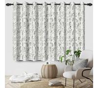 Bovlleetd Sage Green Leaf Print Curtains Nature Botanical Branch Leaves Window Curtains Light Filtering Window Treatment Thermal Insulated Curtains Eyelet 46 x 54 Inches (Width x Length), 2 Panels