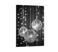 BoVrilyx Disco Ball Wall Art Poster Retro Party Decor with Mirror Balls And Lights Dance Floor Vibes for Club Bar Or Music Room Aesthetic Gift 16x24inch(40x60cm) Frame