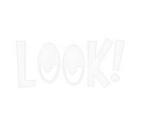 BOVUXKJH Car Stickers for The Body Side, Hood Stickers, Waterproof, Easy to Apply, Car Stickers for Buses, White