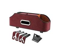 BOVUXKJH Car SUV Seat Headrest Organizer Versatile Tissue Box Cup Holder Wear Resistant with Two Types of Hooks Partition Design Universal, Red