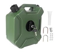 BOVUXKJH Portable Motorcycle Tank with Handle, Replaceable, Locking Key, Heavy Duty, Container, Canister, Green, 5L
