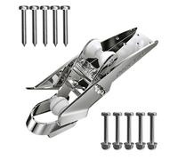 Bow Anchor Roller 316 Stainless Steel Marine Grade Hinged Self-Launching Bow Roller for Delta Anchors