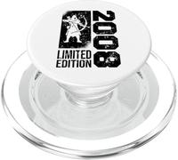 Bow Archer born 2008 Vintage Birthday Arrow-sports Archery PopSockets PopGrip for MagSafe