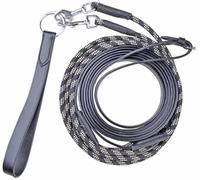 Bow & Arrow Equestrian Leather Draw Reins - Premium Horse Training Reins with Clips - Adjustable Training Rope with Strong Soft Grip - Horse Reins for Training Aid and Control - Light Purple