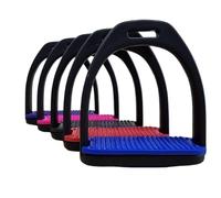 Bow & Arrow Equestrian Safety Stirrups - Durable Lightweight Control Stirrup - Flexible Cross Track Grip Surface Horse Riding Stirrups for Adults