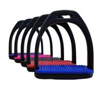 Bow & Arrow Equestrian Safety Stirrups - Durable Lightweight Control Stirrup - Flexible Cross Track Grip Surface Horse Riding Stirrups for Adults