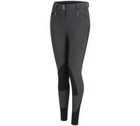 Bow & Arrow Womens Horse Riding Suede Knee Patch Zip Pockets Ladies Riding Breeches New Grey