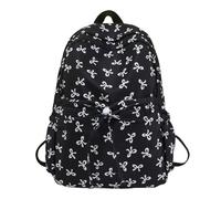 Bow Backpack Kawaii Laptop Backpack Aesthetic Travel Daypack for Women Bow Backpack A Dog His Pack and Backpacks, black, Einheitsgröße, Daypack Backpacks