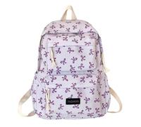 Bow Backpack Kawaii Laptop Backpack Aesthetic Travel Daypack for Women Bow Backpack Backpacks for School, purple, standard size, Daypack Backpacks