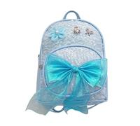 Bow Backpack School Bag for Girls Kids School Bag, Black Lightweight Bookbag with Comfortable Shoulder Straps, Roomy Main Compartment, Stylish Accessory Sequin Design