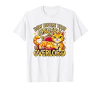Bow Before Your Ginger Overlord - Funny Pet Orange Cat King T-Shirt