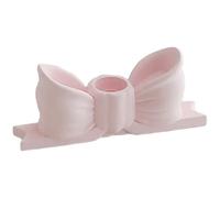 Bow Candle Holder 4.5x2x1.4" Elegant Bow Plaster Candlestick Holder with Stable Base for Home, Kitchen, Bar and More, Creates Cozy Atmosphere, Taper Candle Holders