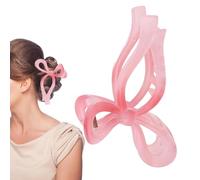 Bow Claw Clip - Strong Hold Bow Claw Clips, Stylish Large Hair Clips,Butterfly Hair Accessories, Stylish Pink Non-Slip Claws Clip | Hairs Accessories For Women & Girls