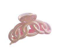 Bow clip, half hair accessories on the back of the shark's head (Gradual change yellow powder - twist 2 packs)