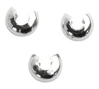 Bow Covers - Crimp Beads - Silver - 5 mm - Pack of 50