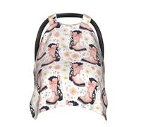 Bow Cowboy Boots Q Print Baby Car Seat Covers, Breathable Nursing Cover Breastfeeding Cover, Stroller Covers, Multi-use Infant Carseat Canopy, Baby Boys Girls Newborn Essentials