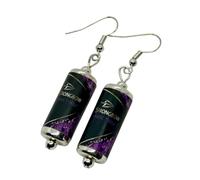 Bow Dark Fruit Cider Can Earrings - Mixed Up Dolly
