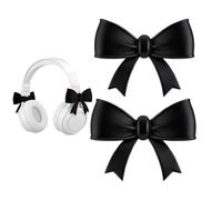 Bow Decor Headphone Accessories,Headset Supplies,Coquettish Headphone Decor | for Girls Ladies Students Streamers Daily Commute Working Studying Live Streaming Library Travel Coffee Shop