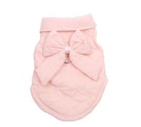 Bow-Design Winter Warm Cotton Dog Jacket Outdoor Cold-Proof Windproof Pet Coat For Pugs Shiba Inus Schnauzers Poodles,A,XS