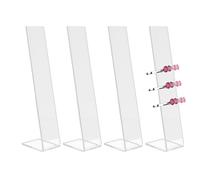 Bow Display Stand, Claw Clip Holder Organiser Stand - Clear Acrylic Hair Clip Organiser, 4 Pieces - Hair Bow Display Stand, L Shaped Claw Clip Organiser for Girls Haa