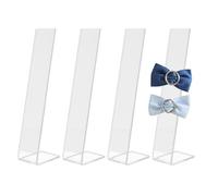 Bow Display Stand, Claw Clip Holder Organiser Stand | Hair Clip Display Clear 4 Pieces Hair Clip Organizer - Hair Bow Display Stand, L Shaped Claw Clip Organize