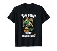 Bow Down to The Beardie King Funny Bearded Dragon Royalty T-Shirt