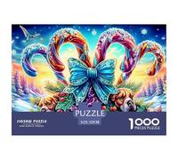 Bow Fantasy 1000 Piece Jigsaw Puzzles Suitable for Decompression And Wall Decor Birthday Gifts Family Game for Adults And Kids 52x38cm/1000pcs