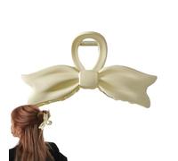 Bow hair-Claw Clip - Anti-Slip hair-Jaw Clamp, Durable hair-Accessory, Large Stylish Barrette, Comfortable Grip | Decorative hair-Clip for Women, Girls, Thin Hair, Long hair-Styling, Daily Wear, Party
