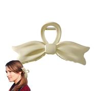 Bow Hair Claw - Non Slip Jaw Clips, Large Decorative Barrette Providing Secure Hold And Stylish Comfort | Women Girls Thin Long Hair Daily Styling Party School Office Casual Wear Use