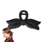 Bow Hair Clips - Big Frosted Solid Color Clamp, Trendy Women’s Accessory | 2023 New Shark Design with Durable Grip Feature, Elegant Back of Head Decoration for Everyday Wear or Special Occasion Hairst