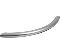 Bow Handle for Kitchen/Bedroom/Cabinet/Door/Cupboard/Drawer Handle - Matt Chrome Steel (Length: 148mm/Hole Centres: 128mm/A: 30mm)