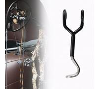 Bow Hanger Vehicle Bow Hanger Rack for Truck Suv Sedan, Steel Headrest-Mounted Compound Bows Holder, No-Tool Quick Install Hunting Bows Frame for Safe Transport & Storage(1Pc)
