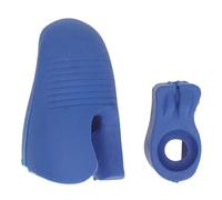 Bow Hold Teaching Aid, 2Pcs Silicone Violin Bow Grip Corrector, Comfortable Touch, Portable, Convenient, Reusable for Training (Blue)