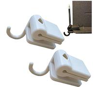 Bow Holder for Music Stand with Pencil Clip, Folding Bow Hook Organizer for Orchestra Practice, Portable Simple Clip-On Installation Music Accessories Stand, Suitable Violin Players (white*2)