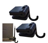 Bow Holder for Music Stand with Pencil Clip, Folding Clip-On Bow Hook Organizer for Violin Viola Cello Bass Practice Orchestra Accessory (Black*2pc)