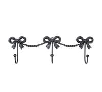 Bow Hooks Gold - Bow Wall Hook, Coat Hooks Wall Mounted Decorative, Coquette Room Decor, Preppy Room Decor, Decorative Walls Hook for Bath Towel, Gold Room Hanger for Coats Bags Bath Bathroom (black)