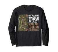 Bow Hunter Not All who Wander are Lost Long Sleeve T-Shirt