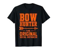 Bow Hunter The Social Distancer Varsity Archery T-Shirt