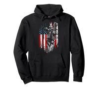 Bow Hunting American Flag Deer Hunter Archery Hunt USA Gift Pullover Hoodie