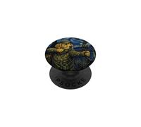 Bow Hunting Golden Retriever Dog Archery Hunter PopSockets Adhesive PopGrip
