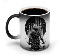 Bow Hunting Hunter Archery U.S. Flag Funny Mug Coffee Tea Cup Color Changing Heat Sensitive for Home Office