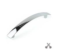 Bow Kitchen Cabinet Door Handle Cupboard Drawer Bedroom Furniture Handles Pull, Chrome 128mm